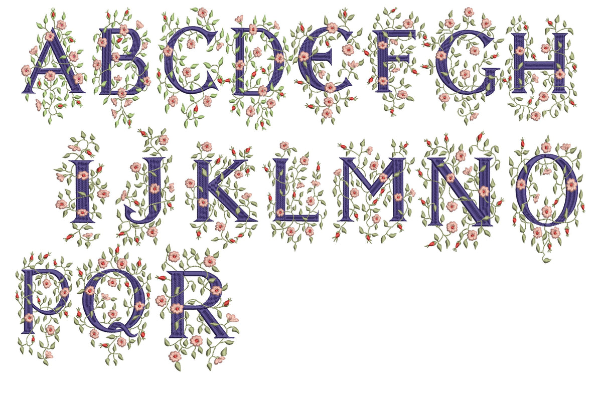 Floral Embroidered Flour Sack Tea Towels