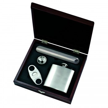 MENACE - Cigar and flask boxed gift set - Hayden Harlow