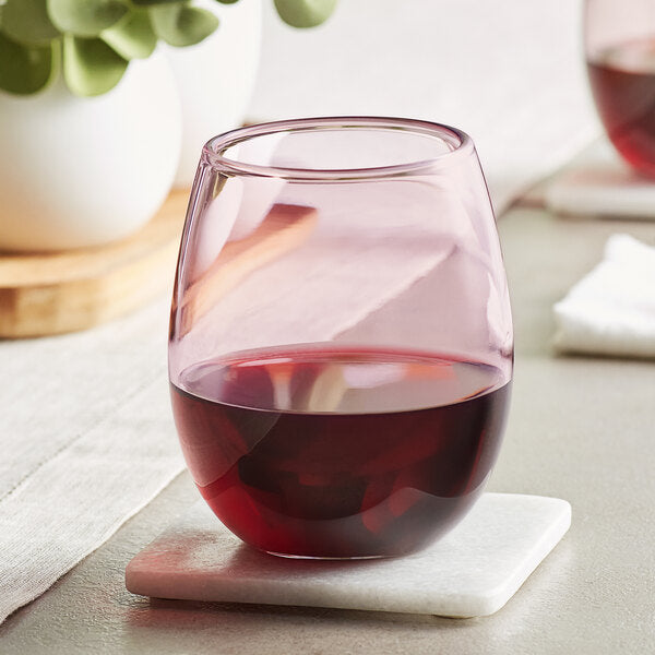 HAGER Stemless Wine glass - Mauve - Hayden Harlow