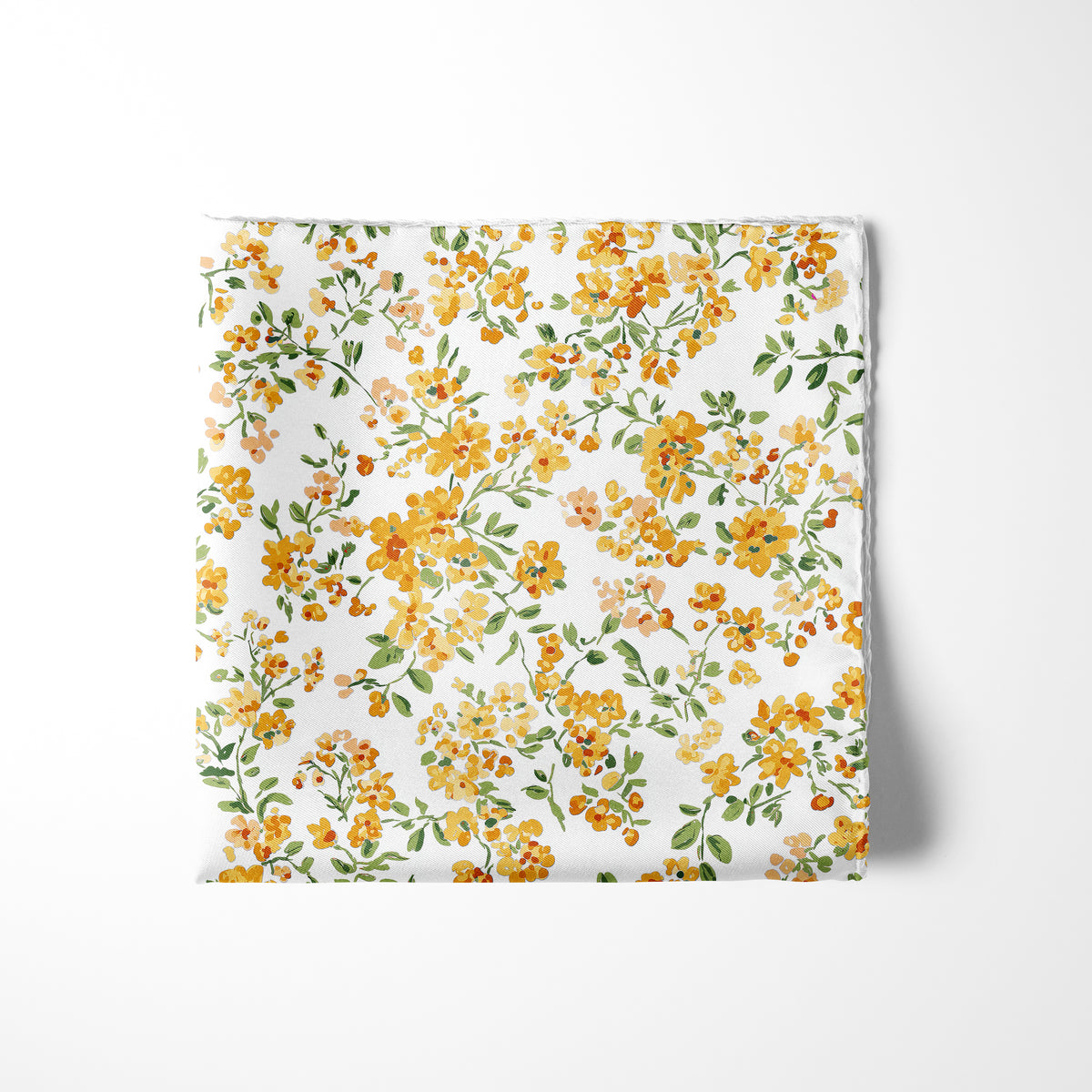 HAMPSTEAD- (F) Pocket Square Tangerine