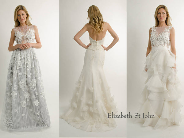 French Alencon Lace Bridal Bustier Top