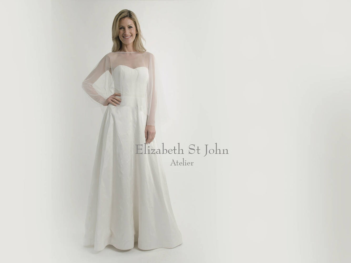 Sweep length Hi-Lo Bridal Cape