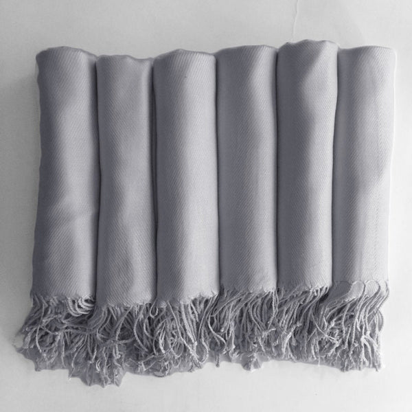 Silver Grey Pashmina Shawl