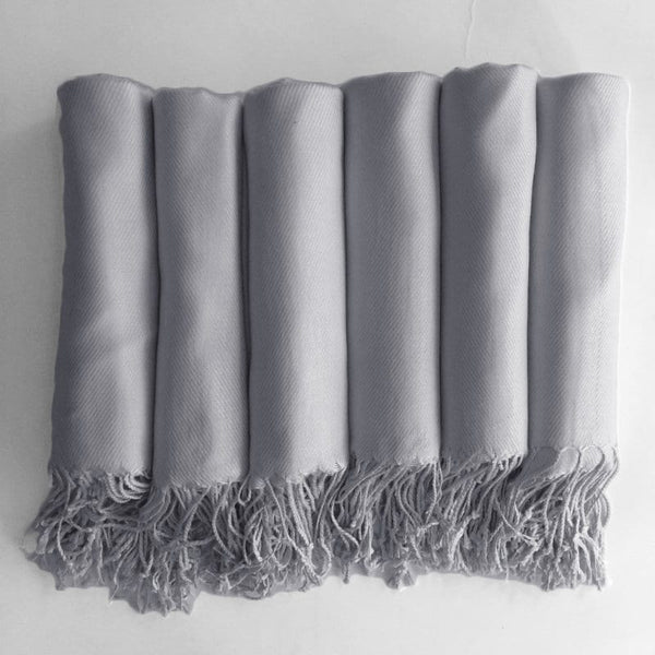 Silver Grey Pashmina Shawl
