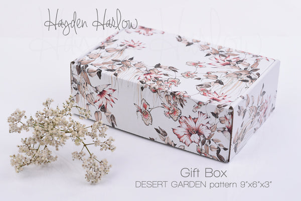 Botanical floral Gift Box with Card