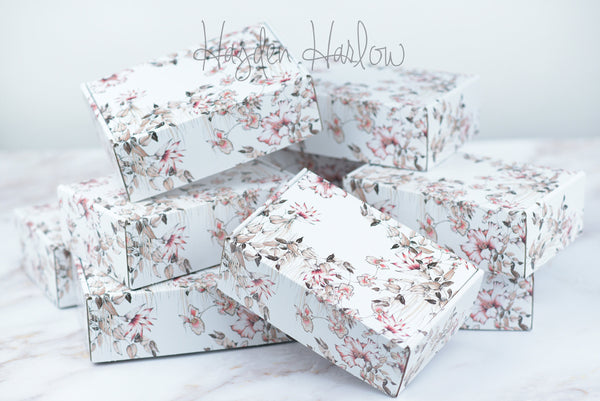 Botanical floral Gift Box with Card