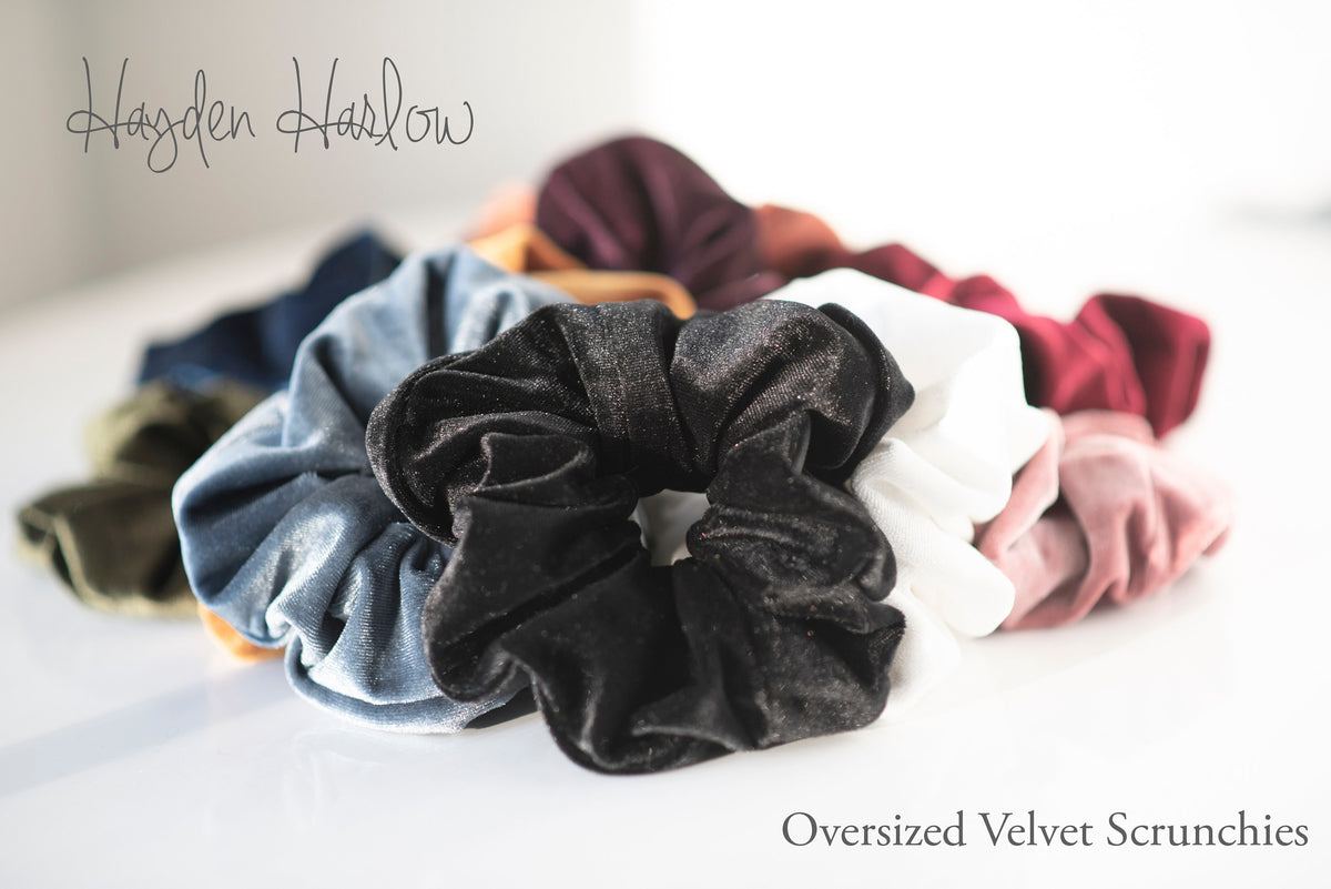 Oversized Velvet Scrunchies