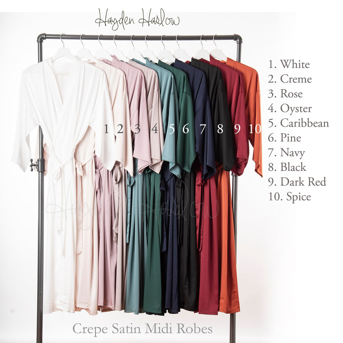 Long Satin Robe — Clearance