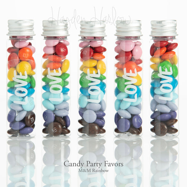 Rainbow Candy Favors, customized, small batch, engaygement