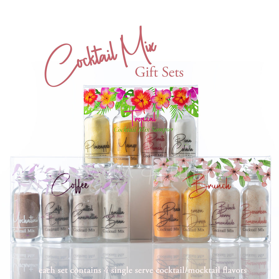 Cocktail Shots Set of 4 flavors, mocktail, gift, party