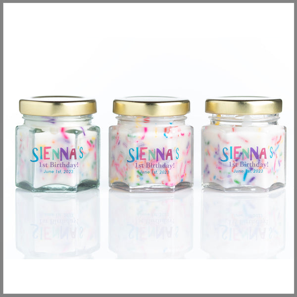 Sprinkles Birthday Cake Scent Mini Favor Candles