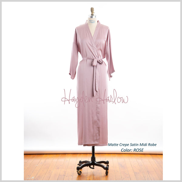 Long Satin Robe — Clearance