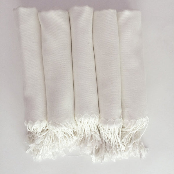 Ivory or White Pashmina Shawl