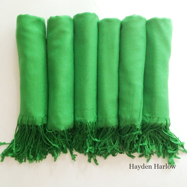 Kelly Green Pashmina Shawl