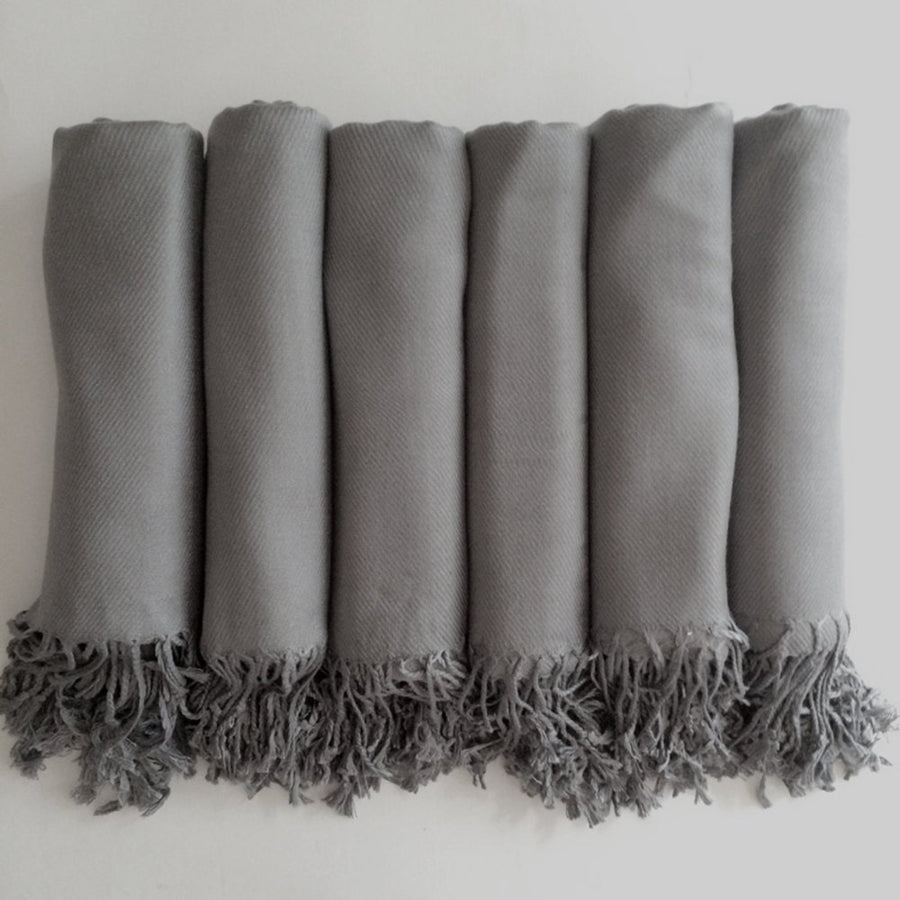 Dolphin Grey Pashmina Shawl