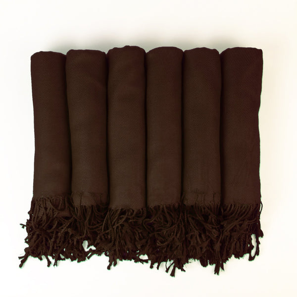 Chocolate Brown Pashmina Shawl