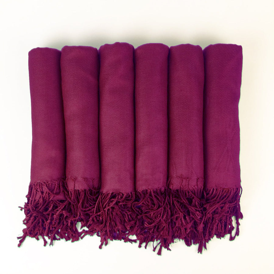 Berry Pink Pashmina Shawl