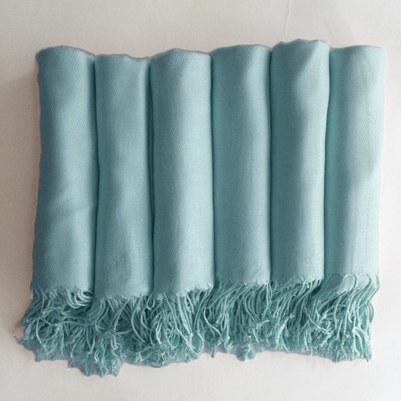 Aqua Pashmina Shawl
