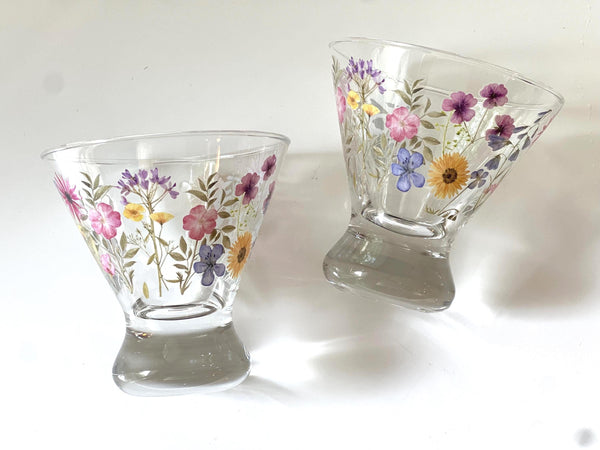 Botanical Martini Glass Set