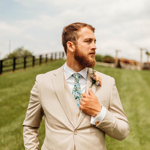 Mustique Floral Tie & Accessories
