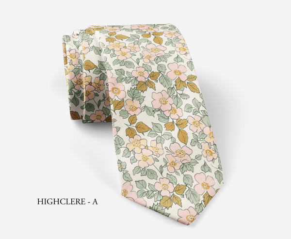Highclere Floral Tie & Accessories