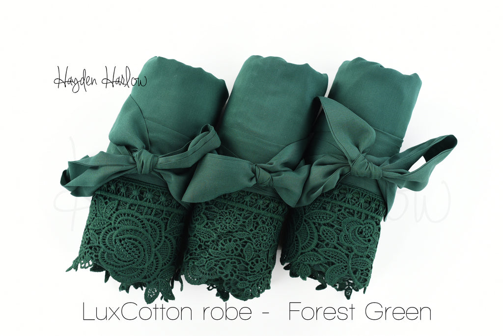 LuxCotton Robe- Forest - Hayden Harlow