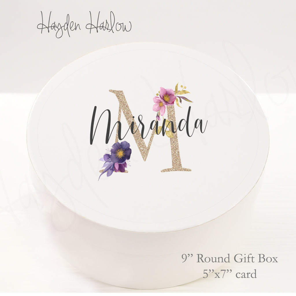 9.5" Round Gift Box - Customized  - DAYDREAM - Hayden Harlow