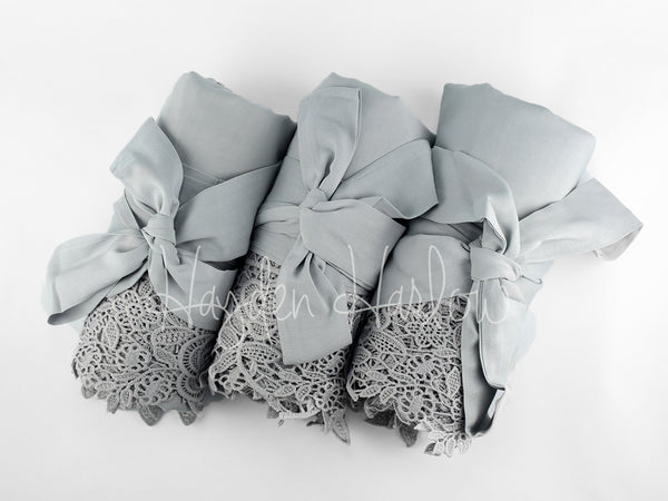 LuxCotton Robe- Silver - Hayden Harlow