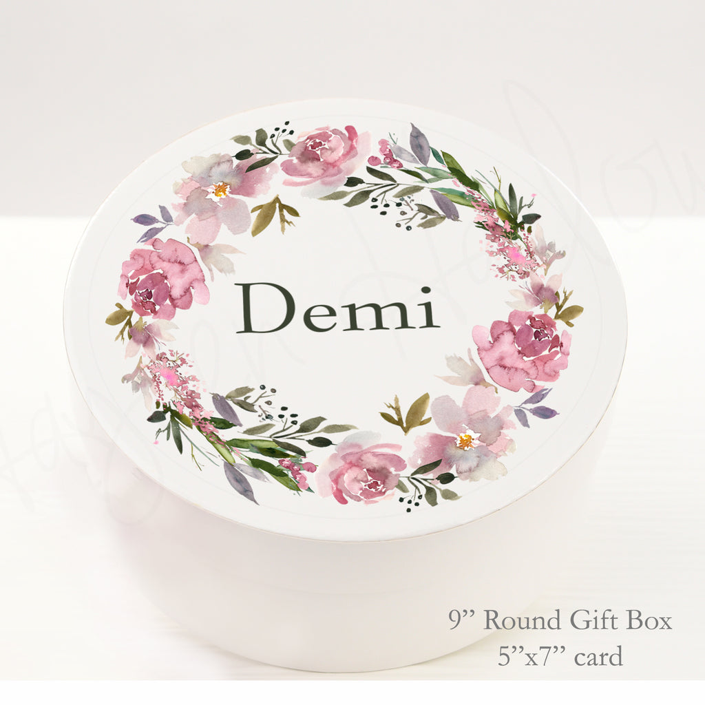 9.5" Round Gift Box - Customized  - COVENTRY - Hayden Harlow