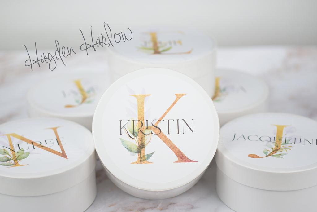 9.5" Round Gift Box - Customized  - PALM SPRINGS - Hayden Harlow