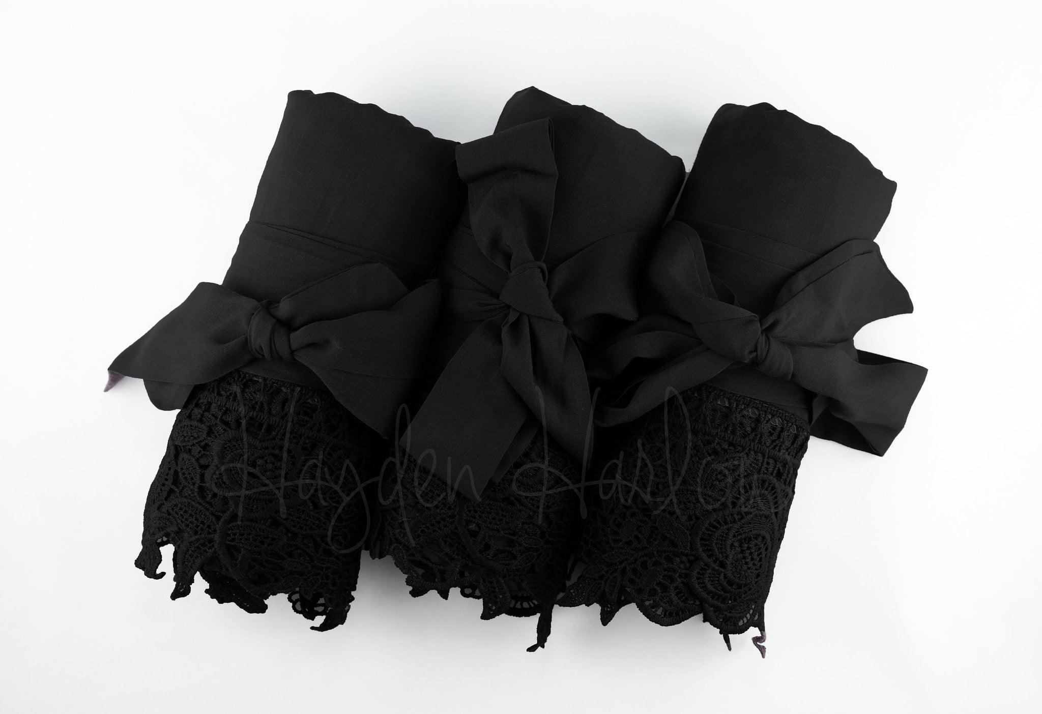 LuxCotton Robe- BLACK - Hayden Harlow